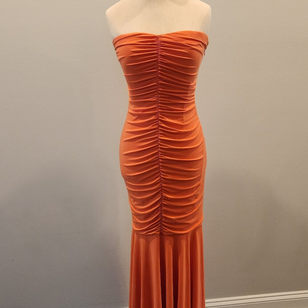 Jessica McClintock Strapless Floor Length Gown